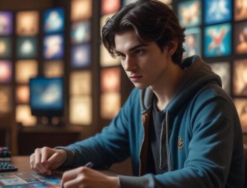 В карточной коллекционной игре реализован режим детального просмотра карт