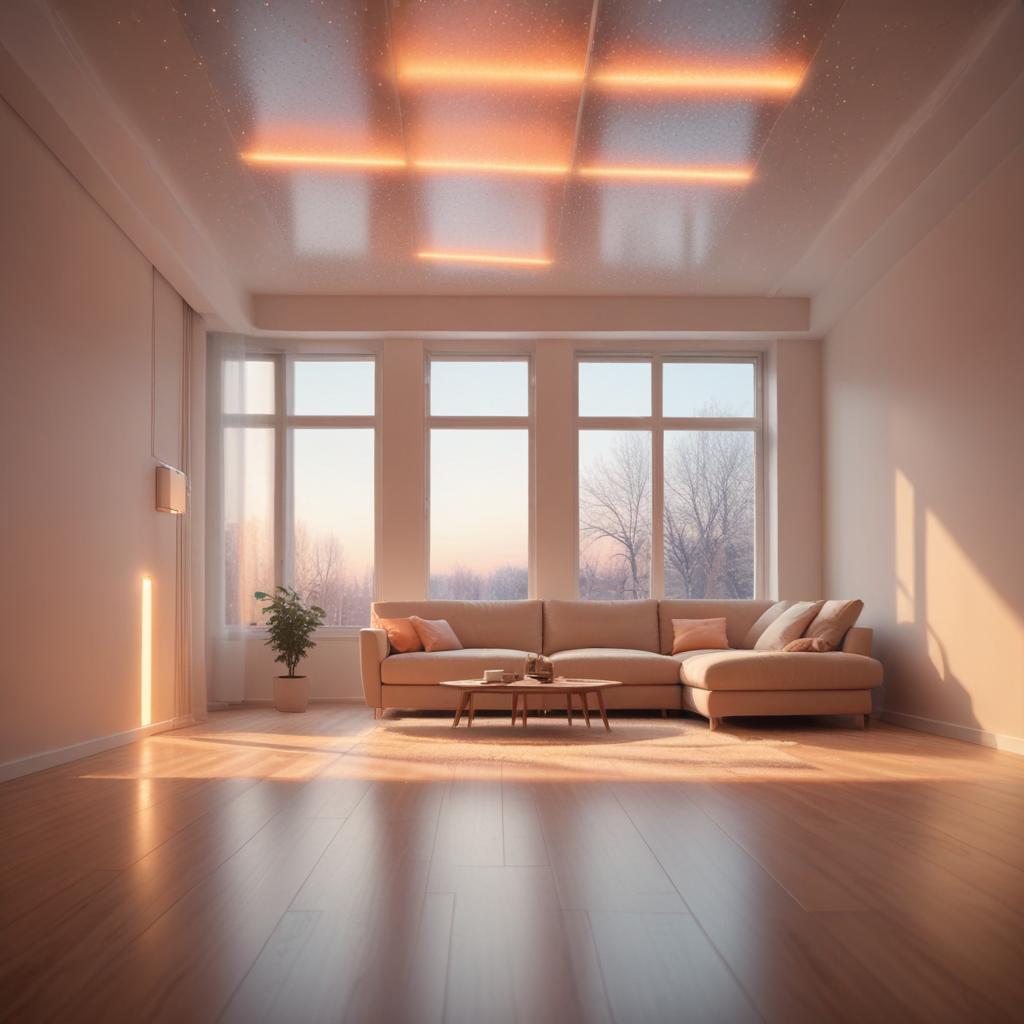 Водяное потолочное отопление инфракрасного типа